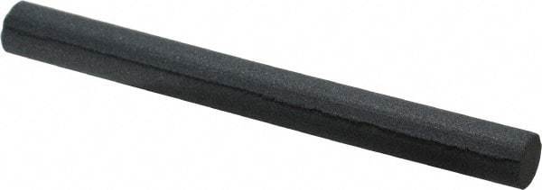 Grier Abrasives - Round, Silicone Carbide, Finishing Stick - 4" Long x 3/8" Width, 3/32" Diam x 1-1/2" Long Shank, Fine Grade - USA Tool & Supply