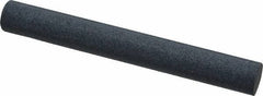 Grier Abrasives - Round, Silicone Carbide, Finishing Stick - 4" Long x 1/2" Width, 3/32" Diam x 1-1/2" Long Shank, Medium Grade - USA Tool & Supply