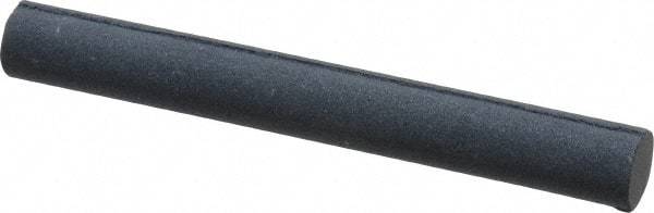 Grier Abrasives - Round, Silicone Carbide, Finishing Stick - 4" Long x 1/2" Width, 3/32" Diam x 1-1/2" Long Shank, Fine Grade - USA Tool & Supply