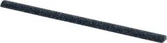 Grier Abrasives - Half Round, Aluminum Oxide, Finishing Stick - 4" Long x 1/4" Width, 3/32" Diam x 1-1/2" Long Shank, Coarse Grade - USA Tool & Supply