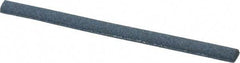 Grier Abrasives - Half Round, Aluminum Oxide, Finishing Stick - 4" Long x 1/4" Width, 3/32" Diam x 1-1/2" Long Shank, Medium Grade - USA Tool & Supply