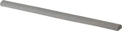 Grier Abrasives - Half Round, Aluminum Oxide, Finishing Stick - 4" Long x 1/4" Width, 3/32" Diam x 1-1/2" Long Shank, Fine Grade - USA Tool & Supply