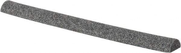 Grier Abrasives - Half Round, Aluminum Oxide, Finishing Stick - 4" Long x 3/8" Width, 3/32" Diam x 1-1/2" Long Shank, Coarse Grade - USA Tool & Supply