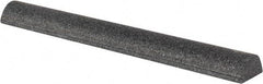 Grier Abrasives - Half Round, Aluminum Oxide, Finishing Stick - 4" Long x 1/2" Width, 3/32" Diam x 1-1/2" Long Shank, Medium Grade - USA Tool & Supply