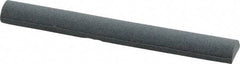 Grier Abrasives - Half Round, Aluminum Oxide, Finishing Stick - 4" Long x 1/2" Width, 3/32" Diam x 1-1/2" Long Shank, Fine Grade - USA Tool & Supply