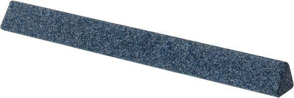 Grier Abrasives - Three Square, Aluminum Oxide, Finishing Stick - 4" Long x 3/8" Width, 3/32" Diam x 1-1/2" Long Shank, Coarse Grade - USA Tool & Supply