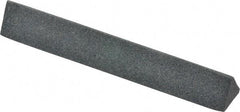 Grier Abrasives - Three Square, Aluminum Oxide, Finishing Stick - 4" Long x 1/2" Width, 3/32" Diam x 1-1/2" Long Shank, Medium Grade - USA Tool & Supply