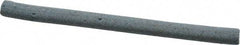 Grier Abrasives - Round, Aluminum Oxide, Finishing Stick - 4" Long x 1/4" Width, 3/32" Diam x 1-1/2" Long Shank, Fine Grade - USA Tool & Supply