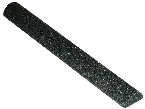 Grier Abrasives - Half Round, Silicone Carbide, Finishing Stick - 4" Long x 1/4" Width, 3/32" Diam x 1-1/2" Long Shank, Coarse Grade - USA Tool & Supply