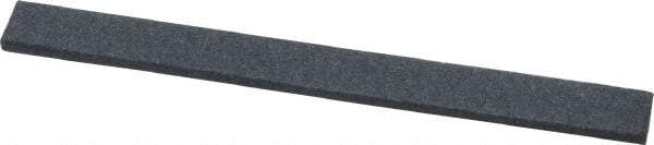 Grier Abrasives - Half Round, Silicone Carbide, Finishing Stick - 4" Long x 3/8" Width, 3/32" Diam x 1-1/2" Long Shank, Medium Grade - USA Tool & Supply