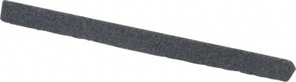 Grier Abrasives - Three Square, Silicone Carbide, Finishing Stick - 4" Long x 1/4" Width, 3/32" Diam x 1-1/2" Long Shank, Medium Grade - USA Tool & Supply