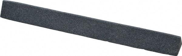 Grier Abrasives - Three Square, Silicone Carbide, Finishing Stick - 4" Long x 3/8" Width, 3/32" Diam x 1-1/2" Long Shank, Medium Grade - USA Tool & Supply