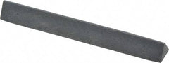 Grier Abrasives - Three Square, Silicone Carbide, Finishing Stick - 4" Long x 3/8" Width, 3/32" Diam x 1-1/2" Long Shank, Fine Grade - USA Tool & Supply