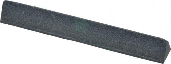 Grier Abrasives - Three Square, Silicone Carbide, Finishing Stick - 4" Long x 1/2" Width, 3/32" Diam x 1-1/2" Long Shank, Medium Grade - USA Tool & Supply