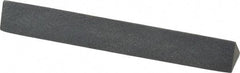 Grier Abrasives - Three Square, Silicone Carbide, Finishing Stick - 4" Long x 1/2" Width, 3/32" Diam x 1-1/2" Long Shank, Fine Grade - USA Tool & Supply