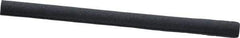 Grier Abrasives - Round, Silicone Carbide, Finishing Stick - 4" Long x 1/4" Width, 3/32" Diam x 1-1/2" Long Shank, Fine Grade - USA Tool & Supply