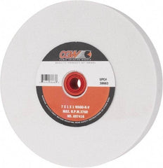 Camel Grinding Wheels - 60 Grit Aluminum Oxide Bench & Pedestal Grinding Wheel - 7" Diam x 1" Hole x 1" Thick, 3760 Max RPM, K Hardness, Medium Grade , Vitrified Bond - USA Tool & Supply