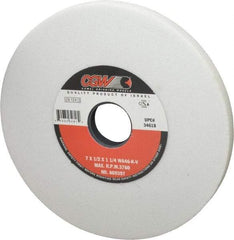 Camel Grinding Wheels - 7" Diam x 1-1/4" Hole x 1/2" Thick, K Hardness, 46 Grit Surface Grinding Wheel - Aluminum Oxide, Type 1, Coarse Grade, 3,760 Max RPM, Vitrified Bond, No Recess - USA Tool & Supply
