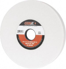 Camel Grinding Wheels - 8" Diam x 1-1/4" Hole x 1" Thick, J Hardness, 46 Grit Surface Grinding Wheel - Aluminum Oxide, Type 5, Coarse Grade, 3,600 Max RPM, Vitrified Bond, One-Side Recess - USA Tool & Supply