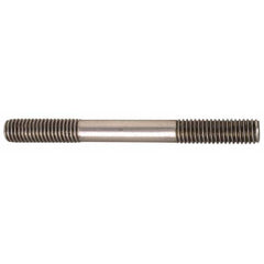 3/8-16 4″ OAL Equal Double Threaded Stud Stainless Steel, 1-1/4″ Equal Thread Length