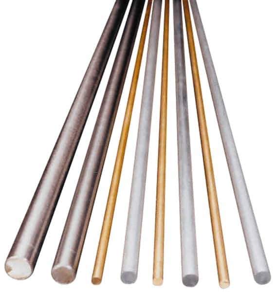 Made in USA - 0.072 Inch Diameter x 12 Inch Long, Brass Round Rod - Alloy 260 - USA Tool & Supply