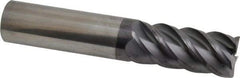 SGS - 3/4", 5 Flute, Single End, Solid Carbide, 0.03" Corner Radius End Mill - 4" OAL, 45° Helix, Right Hand Flute, 1-5/8" LOC, Right Hand Cut - USA Tool & Supply