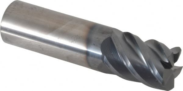 SGS - 3/4" Diam 5 Flute Solid Carbide 0.06" Corner Radius End Mill - USA Tool & Supply
