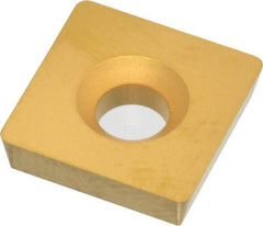 Value Collection - SD422 P Grade ICP55M Carbide Milling Insert - TiN Finish, 1/8" Thick, 1/2" Inscribed Circle, 1/32" Corner Radius - USA Tool & Supply