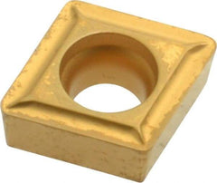 Value Collection - CCMT32.52 Grade TCN55 Carbide Turning Insert - TiN Finish, 80° Diamond, 3/8" Inscr Circle, 5/32" Thick, 1/32" Corner Radius - USA Tool & Supply