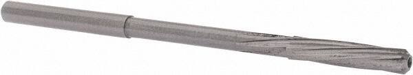 Magafor - 5/32" Solid Carbide 6 Flute Chucking Reamer - Spiral Flute, 0.158" Straight Shank, 3/4" Flute Length, 2-61/64" OAL - USA Tool & Supply