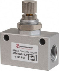 PRO-SOURCE - 3/8" NPT Inline Speed Control Valve - 0 to 140.78 psi & Aluminum Alloy Material - USA Tool & Supply