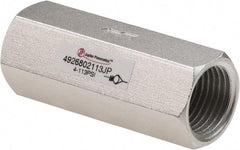 PRO-SOURCE - 1/2" Aluminum Check Valve - Inline, FNPT x FNPT - USA Tool & Supply