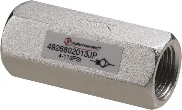 PRO-SOURCE - 3/8" Aluminum Check Valve - Inline, FNPT x FNPT - USA Tool & Supply