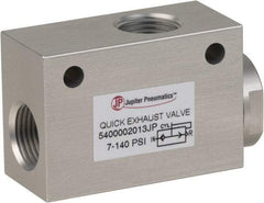 PRO-SOURCE - 3/8" NPT Quick Exhaust Valve - 3/8" Exhaust Port, 7.1 to 140.78 psi, Aluminum Alloy Material - USA Tool & Supply