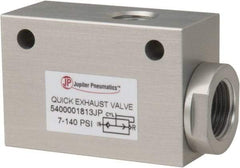 PRO-SOURCE - 1/4" NPT Quick Exhaust Valve - 3/8" Exhaust Port, 7.1 to 140.78 psi, Aluminum Alloy Material - USA Tool & Supply