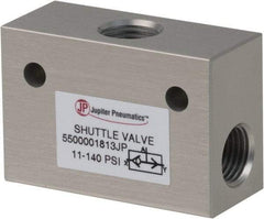 PRO-SOURCE - 1/4" NPT Shuttle Valve - 11.4 to 140.78 psi & Aluminum Alloy Material - USA Tool & Supply