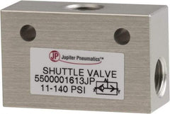 PRO-SOURCE - 1/8" NPS Shuttle Valve - 11.4 to 140.78 psi & Aluminum Alloy Material - USA Tool & Supply