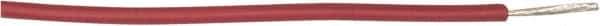 Made in USA - 18 AWG, 65 Strand, 500' OAL, Tinned Copper Hook Up Wire - Red EPDM Jacket, 0.145" Diam - USA Tool & Supply