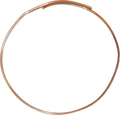 Made in USA - 18 AWG, 0.0403 Inch Diameter, 50 Ft., Solid, Grounding Wire - Copper, ASTM B3, QQ-W-343 Type S, RoHS Compliant - USA Tool & Supply