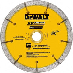 DeWALT - 6" Diam, 7/8" Arbor Hole Diam, Wet & Dry Cut Saw Blade - Diamond-Tipped, Standard Round Arbor - USA Tool & Supply