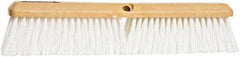 PRO-SOURCE - 24" General Purpose Polypropylene Push Broom - 3" Bristle Length, Plastic Block, Threaded Handle Connection, Handle Sold Separately - USA Tool & Supply