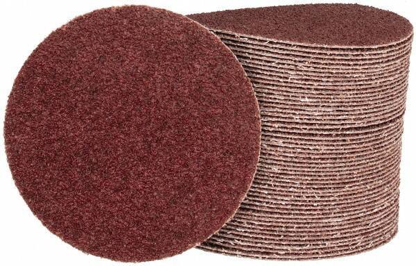 Tru-Maxx - 5" Diam, 24 Grit Aluminum Oxide Adhesive PSA Disc - Very Coarse Grade, X Weighted Cloth Backing, For Dual-Action/Orbital Sanders, Right Angle/Vertical Shaft Portable Grinders - USA Tool & Supply