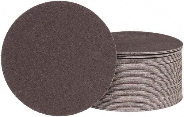 Tru-Maxx - 5" Diam, 100 Grit Aluminum Oxide Adhesive PSA Disc - Fine Grade, X Weighted Cloth Backing, For Dual-Action/Orbital Sanders, Right Angle/Vertical Shaft Portable Grinders - USA Tool & Supply