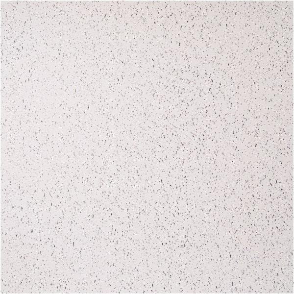 Genesis - 23-1/2" Long x 23-1/2" Wide x 0.1575" Thick, Vinyl Ceiling Tile - ASTM E-84 Specification, White - USA Tool & Supply