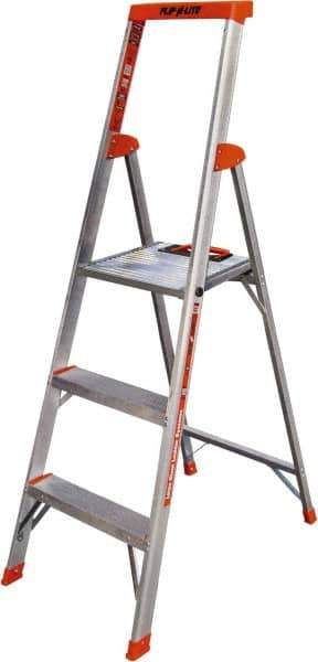 Little Giant Ladder - 3 Steps, 5' High, Type IA Rating, Aluminum Step Ladder - 300 Lb Capacity, 20" Base Width - USA Tool & Supply