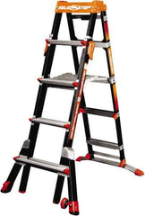 Little Giant Ladder - 7 Steps, 8' High, Type IAA Rating, Fiberglass Step Ladder - 375 Lb Capacity, 28" Base Width - USA Tool & Supply