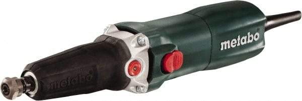 Metabo - 1/4 Inch Collet, 10,000 to 30,500 RPM, lnline, Electric Die Grinder - 6.4 Amp - USA Tool & Supply