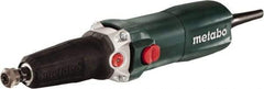 Metabo - 1/4 Inch Collet, 10,000 to 30,500 RPM, lnline, Electric Die Grinder - 6.4 Amp - USA Tool & Supply