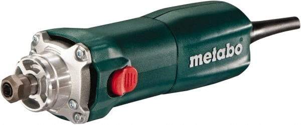 Metabo - 1/4 Inch Collet, 13,000 to 34,000 RPM, lnline, Electric Die Grinder - 6.4 Amp - USA Tool & Supply