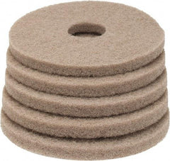 PRO-SOURCE - Polishing Pad - 13" Machine, Tan Pad, Polyester - USA Tool & Supply